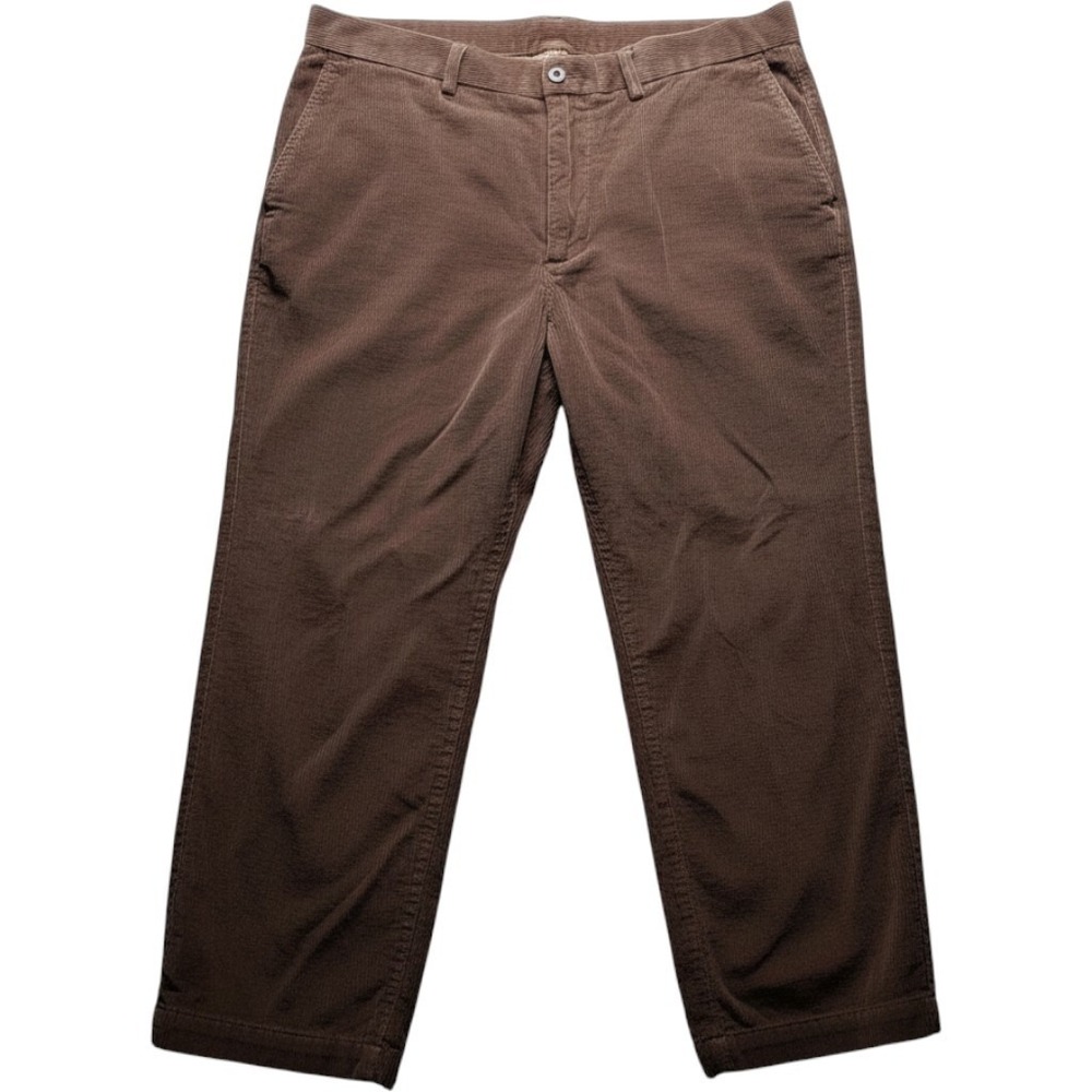 Cremieux Classics Mens Brown Corduroy Pants 100% Cotton Straight Leg 38x29